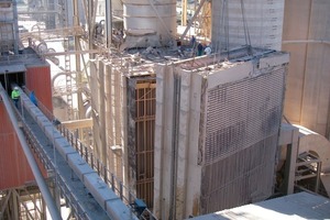  14	View from another angle of the disassembly of a section of the existing precipitator 