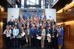  	Gruppenfoto im Europäischen Parlament 