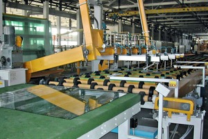  10 Production of drywall ­panels at Knauf in Bukhara 