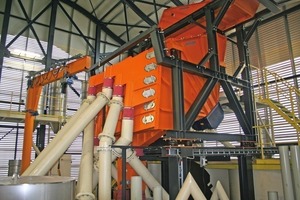  7	Mogensen Sizer with spreader feeder in the mixing tower 