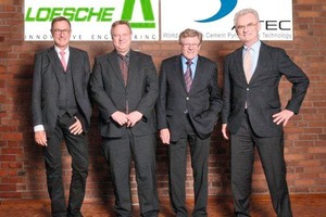  Dr. Thomas Loesche, Dr. Joachim Kirchmann, Loesche GmbH, Friedrich Willitsch, MSc. und Dr. Günther Schwaiger, A TEC (from left, v.l.) 
