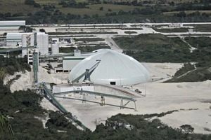  1 Exterior of the ­Apazapan dome in Mexico 