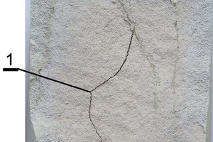  15	Macrocracks inside of the lime obtained from the Jurassic limestone cylindrical sample (1) 