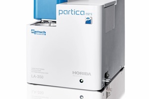  Based on the advanced optical design: the new particle analyzer Horiba LA-350 