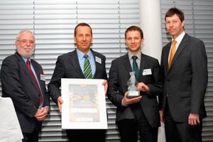  Prof. Leopold Weber (BMWFJ – Federal Ministry of Economy, Family and Youth), Mag. Rudolf Zrost, Dr. Günter Waldl (both LEUBE), DI Günther Liebel (Ministry of the Environment); from left  