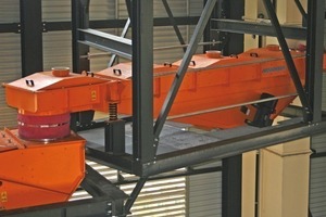  5	Conveyor trough between elevator and transverse spreader 