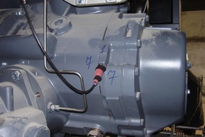  3	Vibration sensor mounted on air compressor 