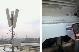  7 The structure of the wireless network and intelligence patrol monitor in the plantLeft: The wireless ­network base stationRight: The intelligent patrol monitor 