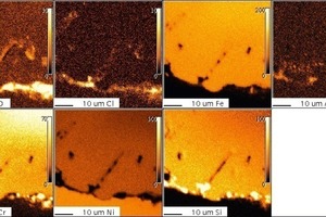  12	1.4864, 200 h, 1000 °C, Cl2, microprobe 