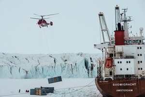  Am Südpol muss ein Zementsack harten klimatischen Herausforderungen widerstehen 