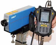  Together with the SKF Microlog series, the new MSL-7000 laser vibrometer also permits mobile condition monitoring in measuring situations where many conventional sensors fail
 