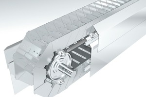  1	Plates on the outer sides of the cells protect the belt 