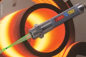 1 The CellaTemp PK 68 is a digital pyrometer for measuring ­temperatures of 550 to 1400 °C 