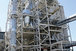  2 Preheater tower and raw mill at the TXI Hunter plant 