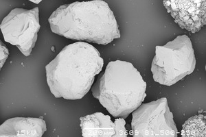  1	Common quartz particles (250 µm) in a raw mix (SEM) 