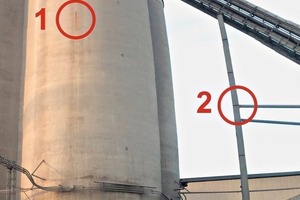  6 Silo and steel structure inspection locations. 