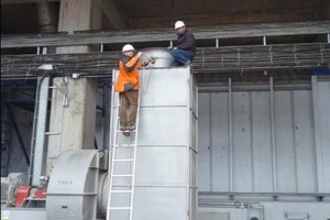  	Strömungsmessungen am Klinkerkühler in der Türkei. 