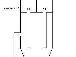  	Gegengleiche Schaltung der Absperrklappen bei der Abreinigung des jeweiligen Filtermoduls 