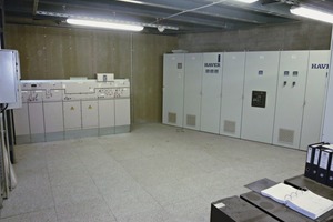  2 Switching room with MS gas-isolated switchgear 