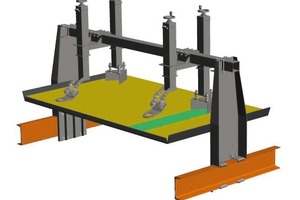  2 The two sensors are mounted in the individually developed over belt construction from ACO 