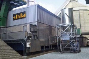  1 Low-temperature belt dryer BT 1-6200-12 for drying SSW ­at Lafarge in Poland 