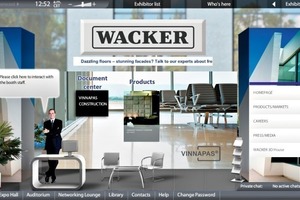  2 Booth of the platinum sponsor Wacker 