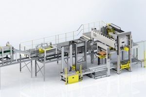  2 Claudius Peters palletizer – Pacpal ­Palletizer 5000 (similar design) 