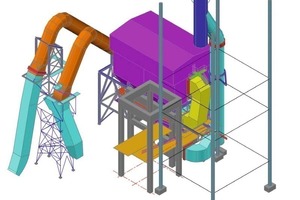  6	Plan with detail of fabric filter (shown in orange) 