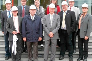  Thomas Neumann, Dr. Hugo Rietveld, Dr. Hendrik Möller, Dr. Roger Meier (PANalytical), Dr. Michael Muck (PANalyitcal) from the front left     