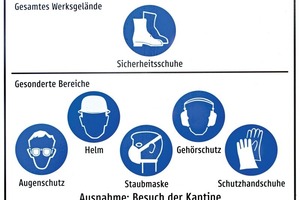  4 At Leube, there are precise instructions regarding the specific personal protective equipment to be worn in each work area 