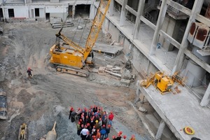  1	Laying of the foundation stone at the factory 