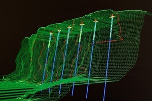  3	3D model of the quarry wall 