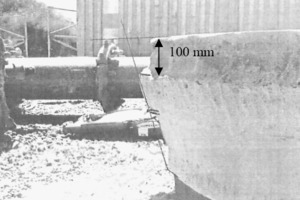 2 Starting to rebuild 10&nbsp;cm from the edge