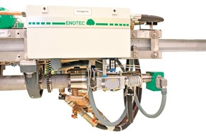 2 A patented swivel drive ensures continuous rotation of the tube