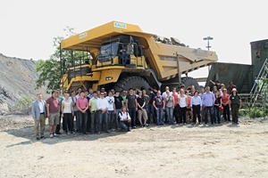 1 Group photo at the quarry