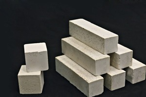 Blocks made with Novacem cement