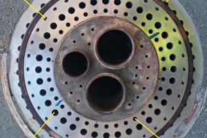 24 Burner injection locations of biosolids and SRF