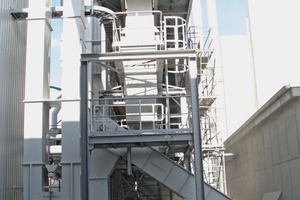 4 The limestone/substitute fuel mixing-point at the base of the plant