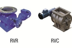 2 Drop-through and blow-through rotary valves for the building materials industry
