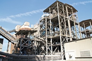 Slag drying and pregrinding plant