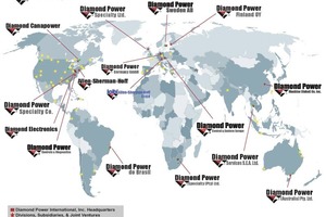 Network of sales locations of Diamond Power