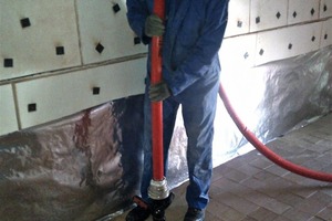 6 Wash-out of the ceramic blocks