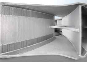 4 Combination of different wear protection materials on the impeller blade of a separator fan