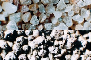 3 Sand (top) and used foundry sand (bottom)