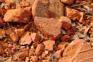 Mineral break from brick production