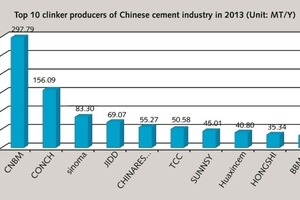 20 The enterprises and enterprise groups with yearly production scale of over 10 million tons in 2013. Average daily production scale for cement clinker capacity of new dry process production lines