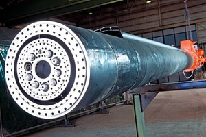 1 Burner tip with its concentrical channels showing channels for external air, tangential air, powerized coal and dispersion air (from out to central) and ignition and monitoring system