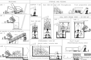 1 Examples for receiving and storing alternative fuels combined with the Rotor Weighfeeder Pfister® TRW-S/D