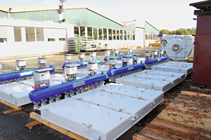 1 Several filter heads shortly before delivery