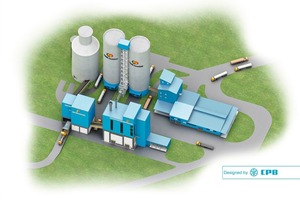 Computer-generated image of the new grinding plant for CMS in Kuching, Malaysia